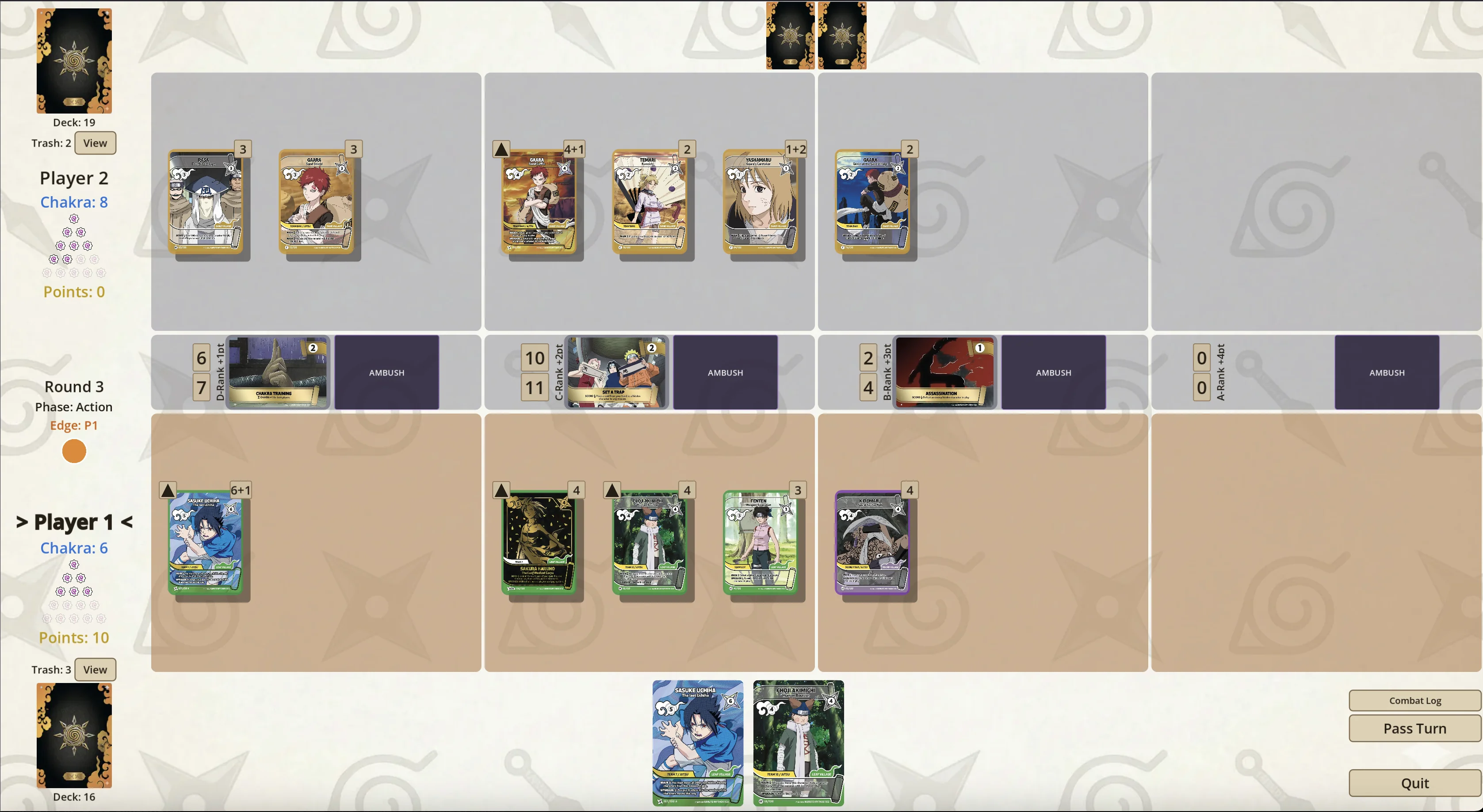Naruto Mythos TCG Simulator gameplay, gallery image 2
